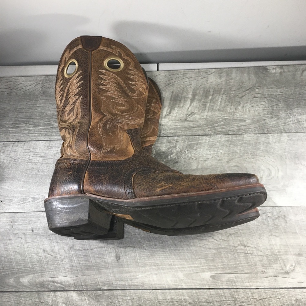 Ariat 10002227 Heritage Roughstock Western Leather Buckaroo Cowboy Mens Boots 14 - Picture 9 of 12